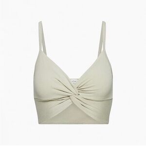 WILFRED Bay Twist Crop Top - Sage Frost